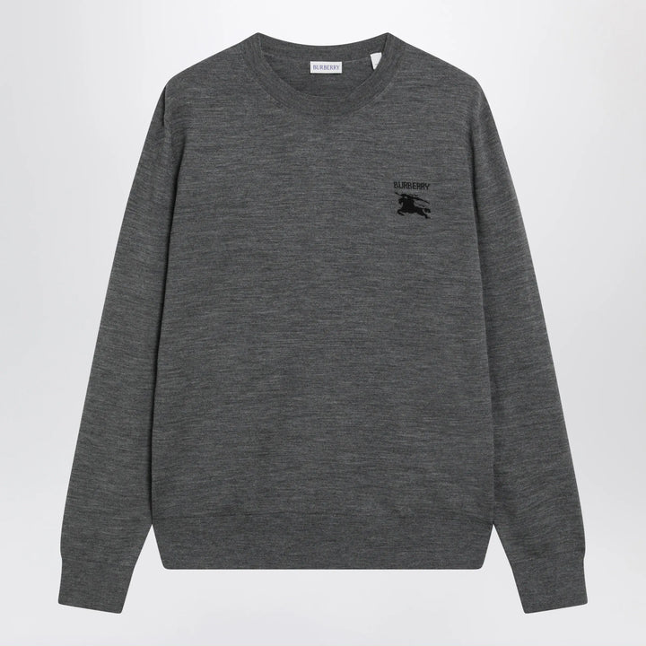 Burberry - Grey Wool Crewneck Sweater Brand Shirts &amp; Tops S