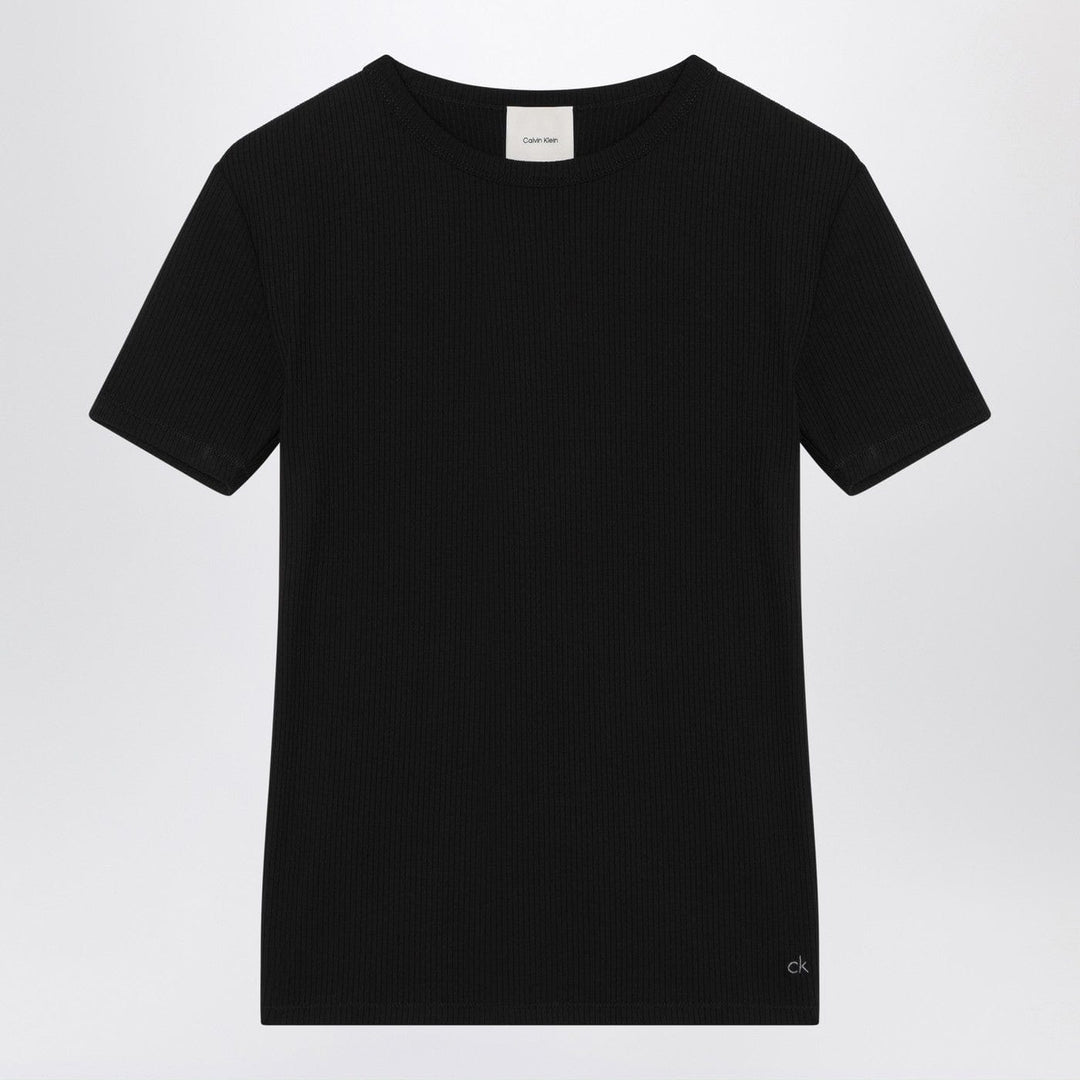 Shirts & Tops XS Calvin Klein - Black ribbed T-shirt Brand