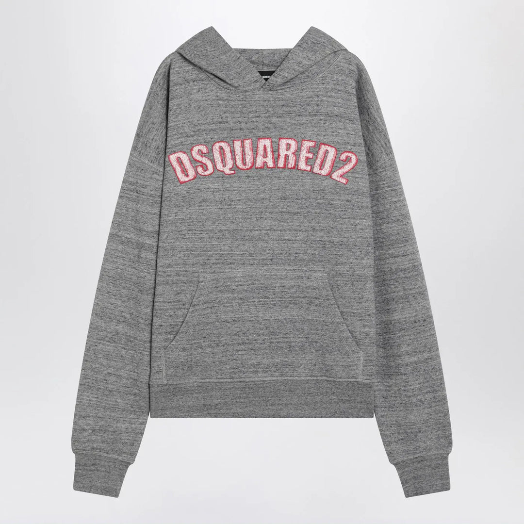 Dsquared2 - Grey cotton sweatshirt with logo Brand Shirts &amp; Tops M