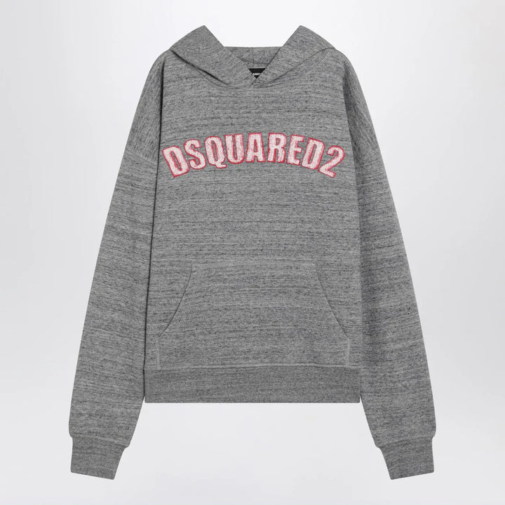 Dsquared2 - Grey cotton sweatshirt with logo Brand Shirts &amp; Tops M