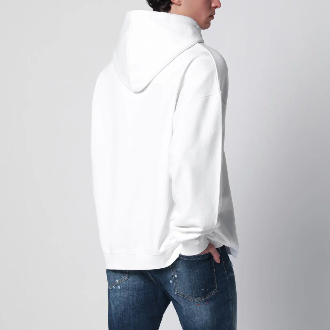 Dsquared2 - White relaxed-fit sweatshirt with logo print Brand Shirts &amp; Tops