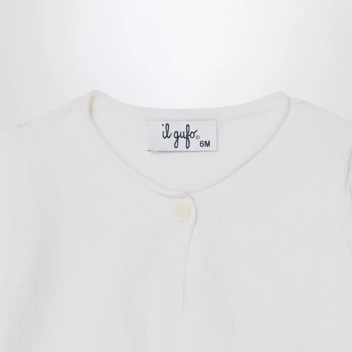 Il Gufo - Short wrap cardigan white milk Brand Shirts &amp; Tops 6
