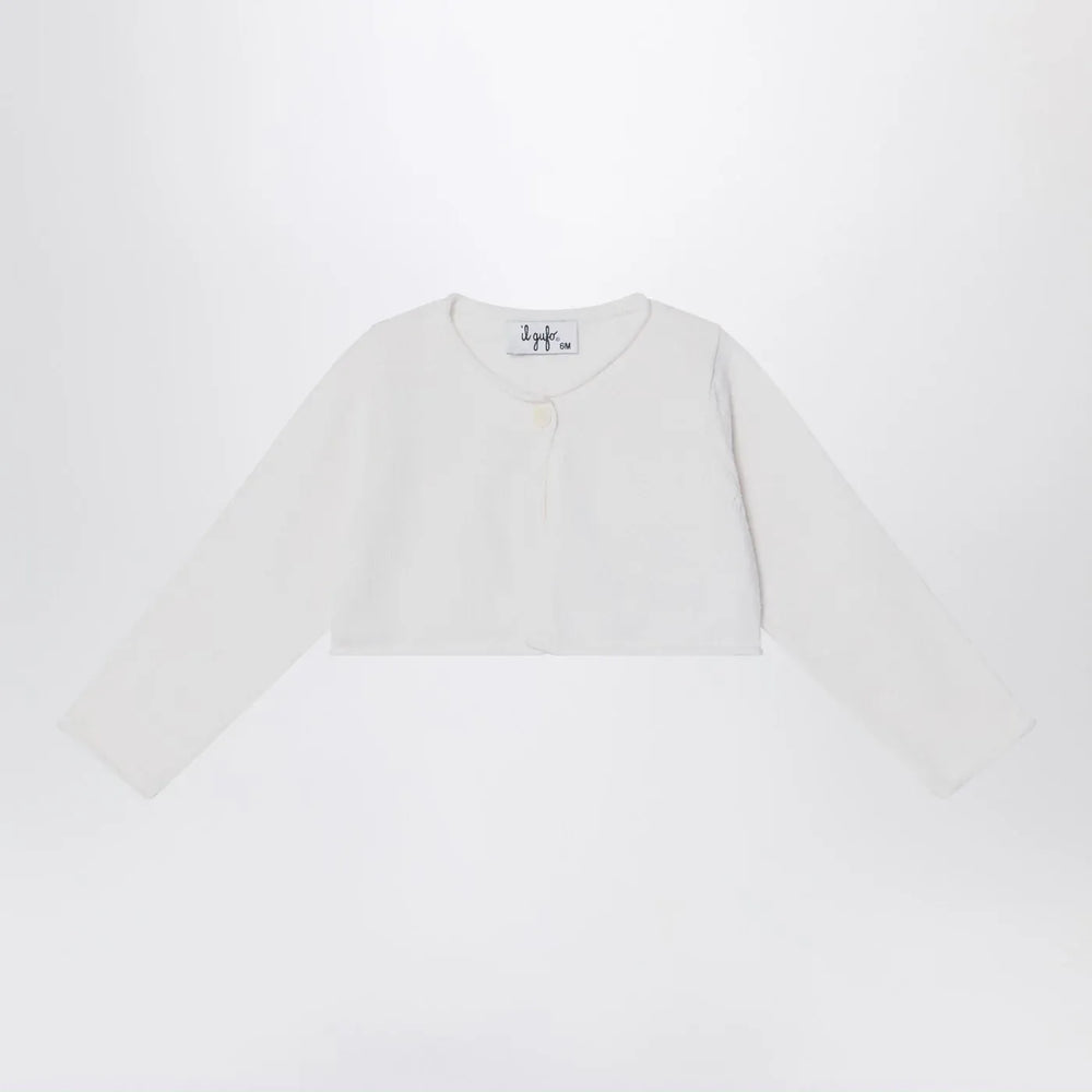 Il Gufo - Short wrap cardigan white milk Brand Shirts & Tops 6