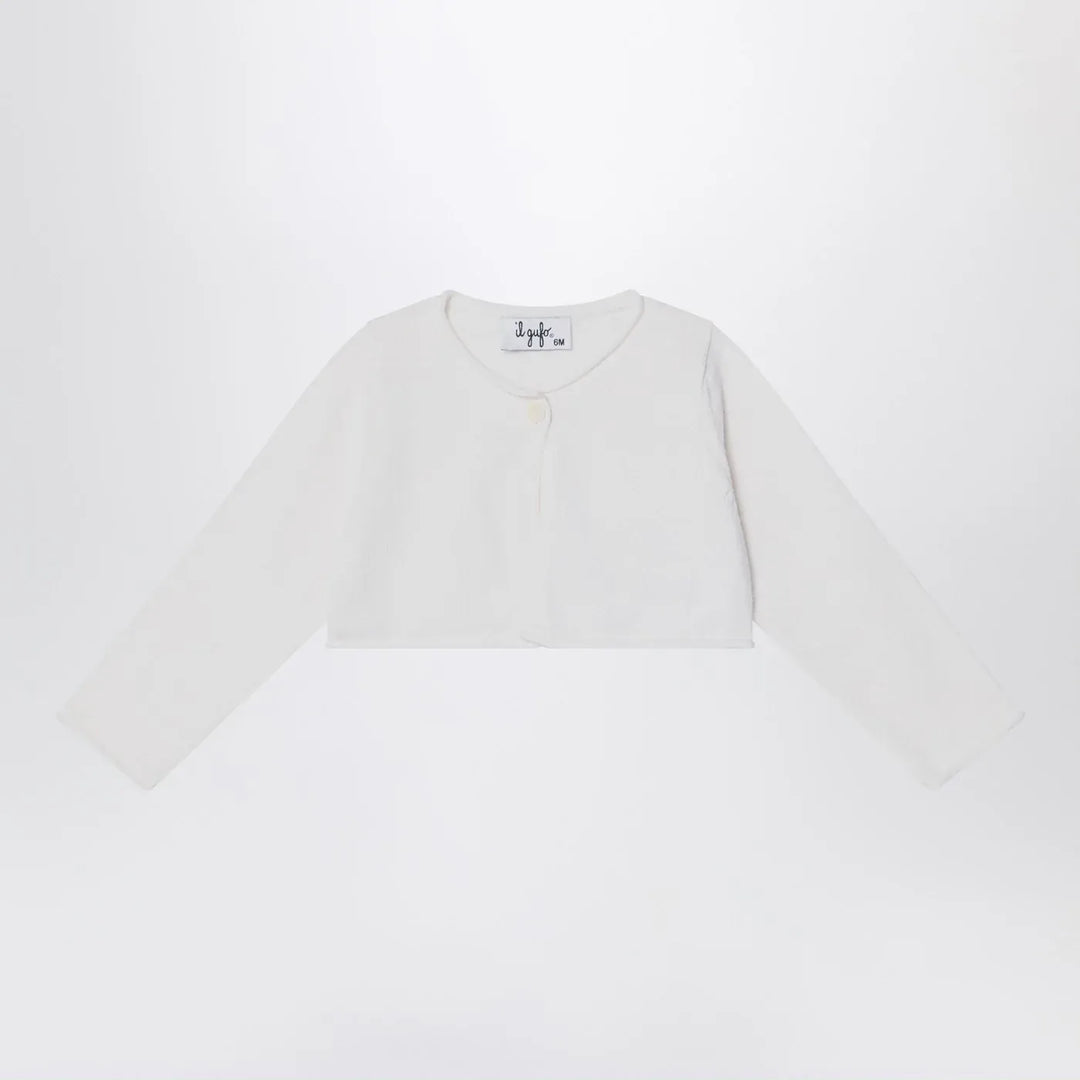 Il Gufo - Short wrap cardigan white milk Brand Shirts &amp; Tops 6
