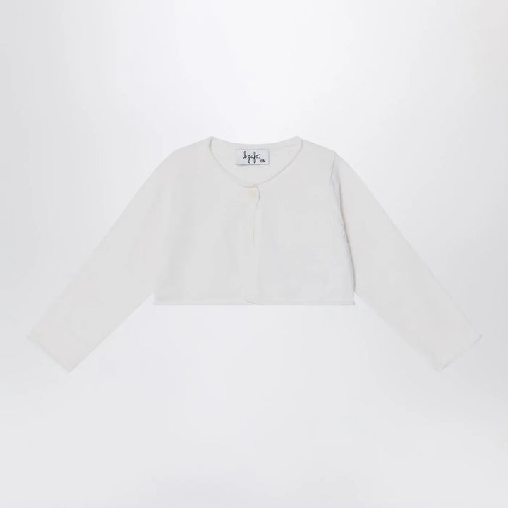 Il Gufo - Short wrap cardigan white milk Brand Shirts &amp; Tops 6