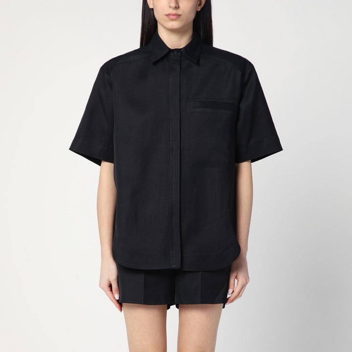 Shirts &amp; Tops 38  FR LouLou De Saison - Black shirt in viscose and linen Brand