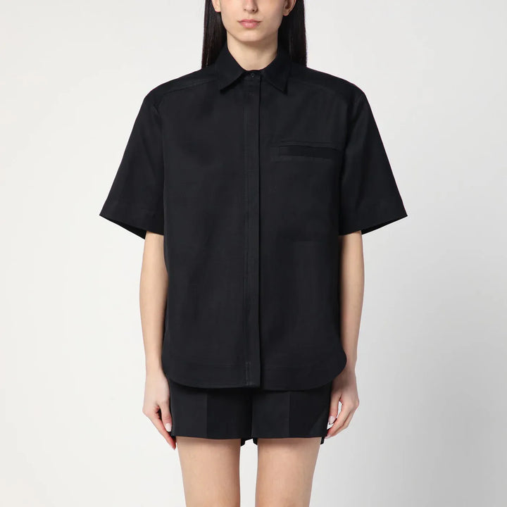 LouLou De Saison - Black shirt in viscose and linen Brand Shirts &amp; Tops 38  FR