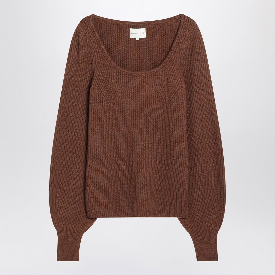 Shirts & Tops XS LouLou De Saison - Brown ribbed cashmere jumper Brand