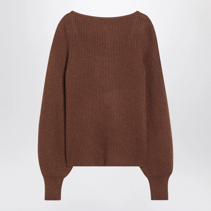 LouLou De Saison - Brown ribbed cashmere jumper Brand Shirts &amp; Tops XS