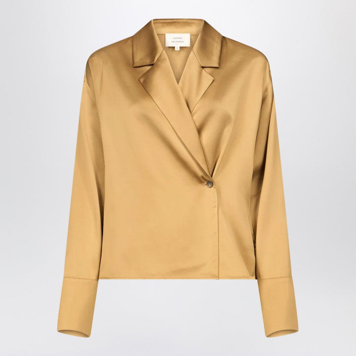 Shirts &amp; Tops LouLou De Saison - Ochre satin Persia blouse Brand