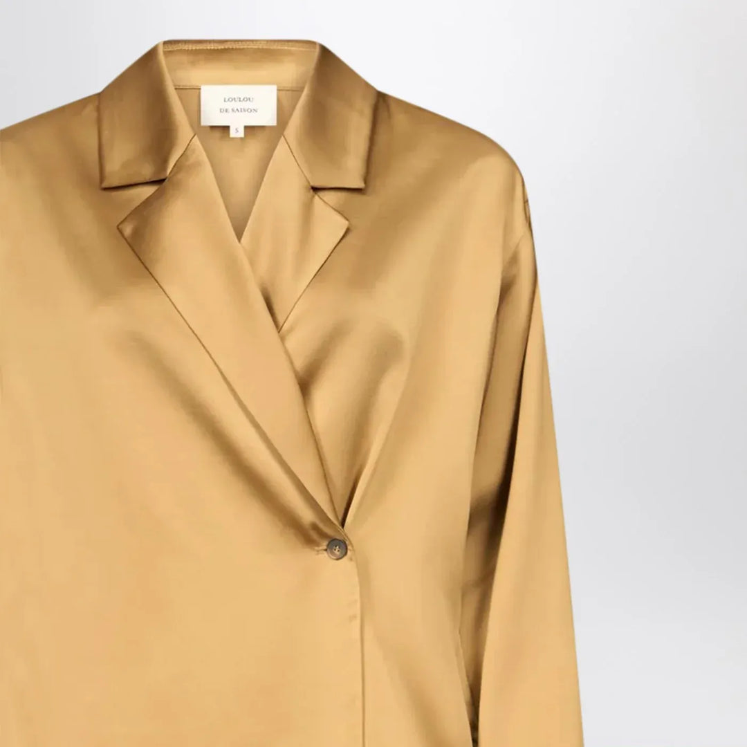 LouLou De Saison - Ochre satin Persia blouse Brand Shirts &amp; Tops