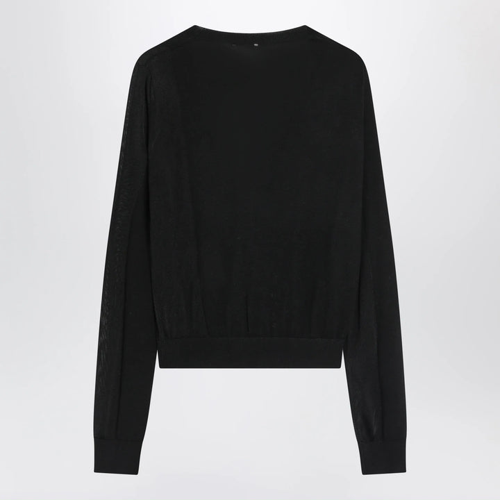 Sportmax - Black wool cardigan Brand Shirts &amp; Tops L