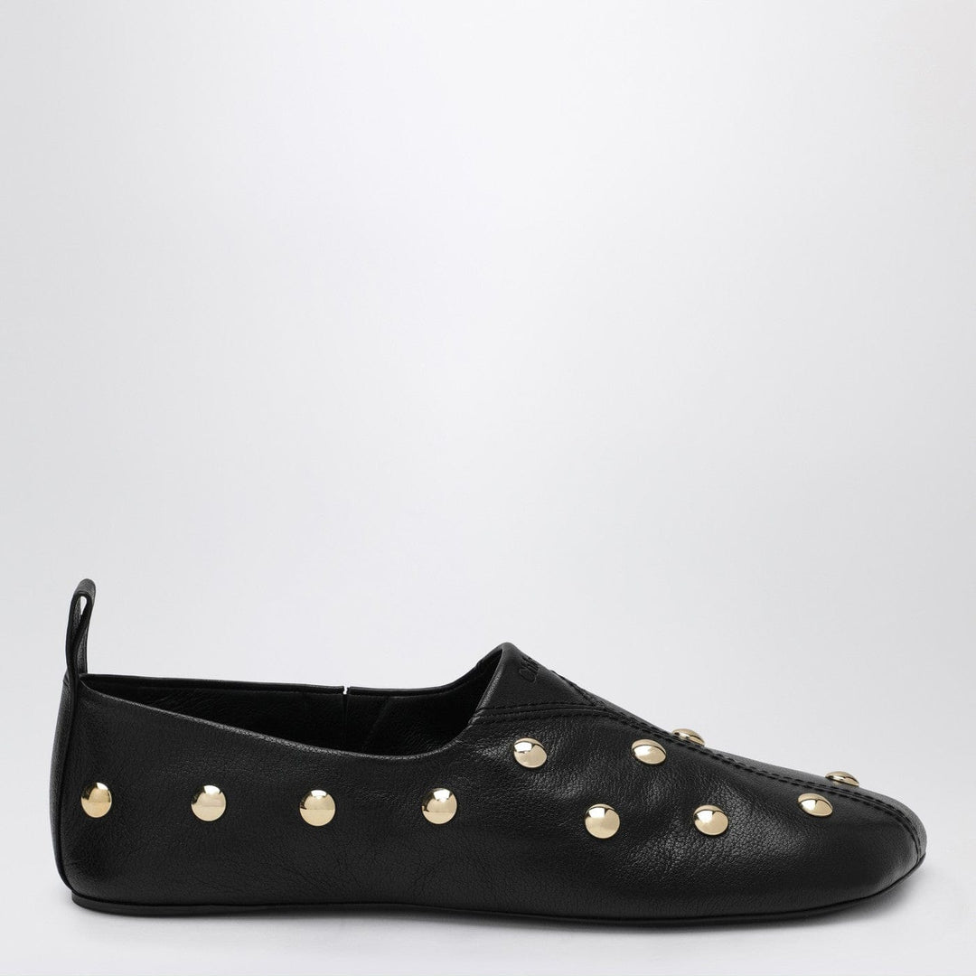 Shoes Black Rita ballerinas in studded leather Brand