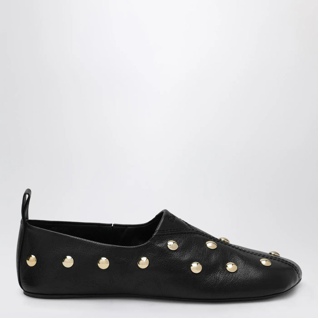 Chloé - Black Rita ballerinas in studded leather Brand Shoes 36 IT