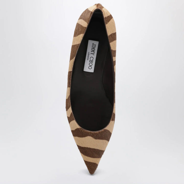Jimmy Choo - Amelia pumps in zebra-print pony hair Brand Shoes