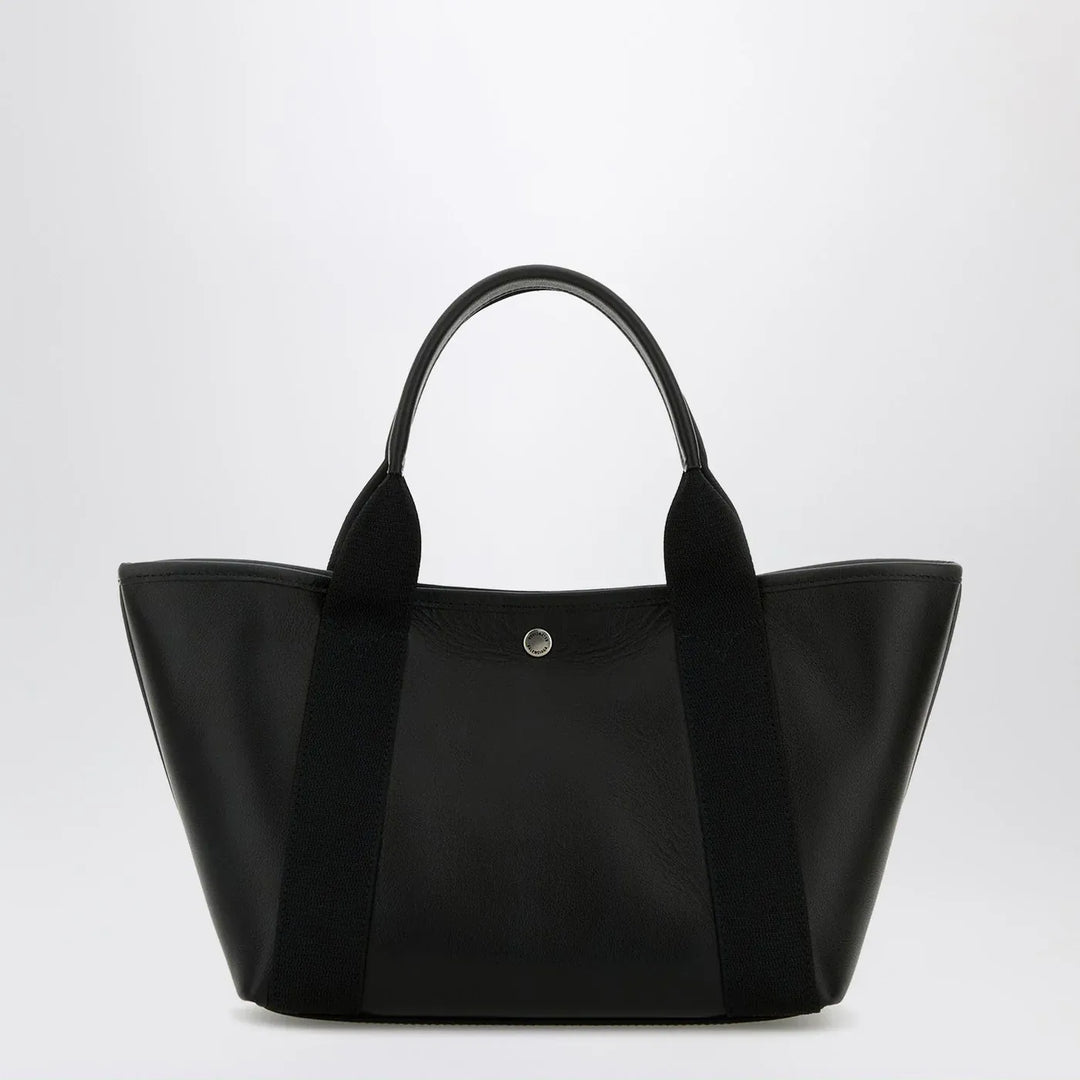 Balenciaga - Biarritz shopping bag in black leather Brand Shopper Bag TU
