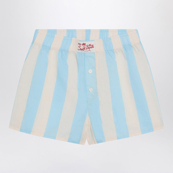 Shorts 10 MC2 Saint Barth - Blue/white striped Boxy Jr shorts Brand