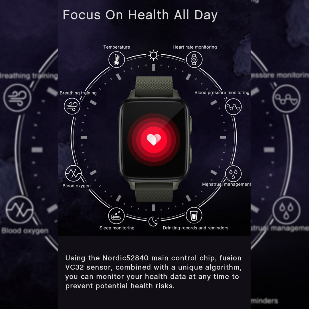 Italian Luxury Group Smart Watches Intelligent Heart Rate Monitoring Smartwatch Blood Oxygen Body Temperature Brand