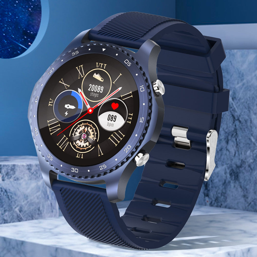 Italian Luxury Group Smart Watches Steel Blue Luxury Navy Seals Business Sport Health Monitoring Smartwatch Bloutooth Calls Body Temperature Luxury Navy Seals Business Sport Health Monitoring Smartwatch Bluetooth Calls Body Temperature Brand