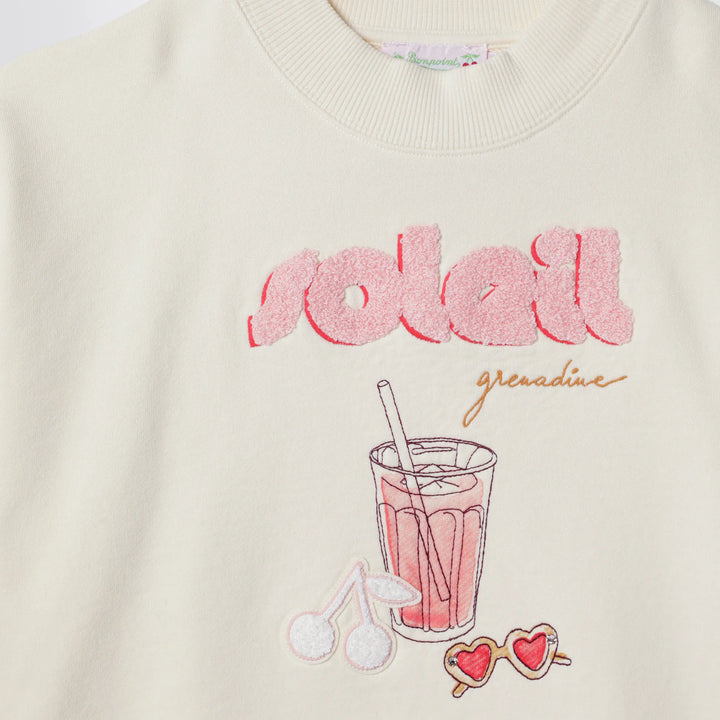 Bonpoint - Écru cotton sweatshirt Brand Sweatshirt