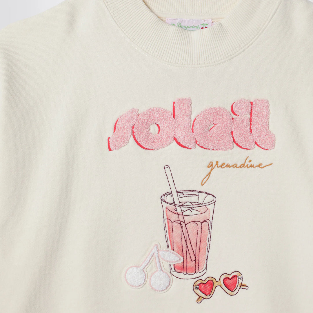 Bonpoint - Écru cotton sweatshirt Brand Sweatshirt