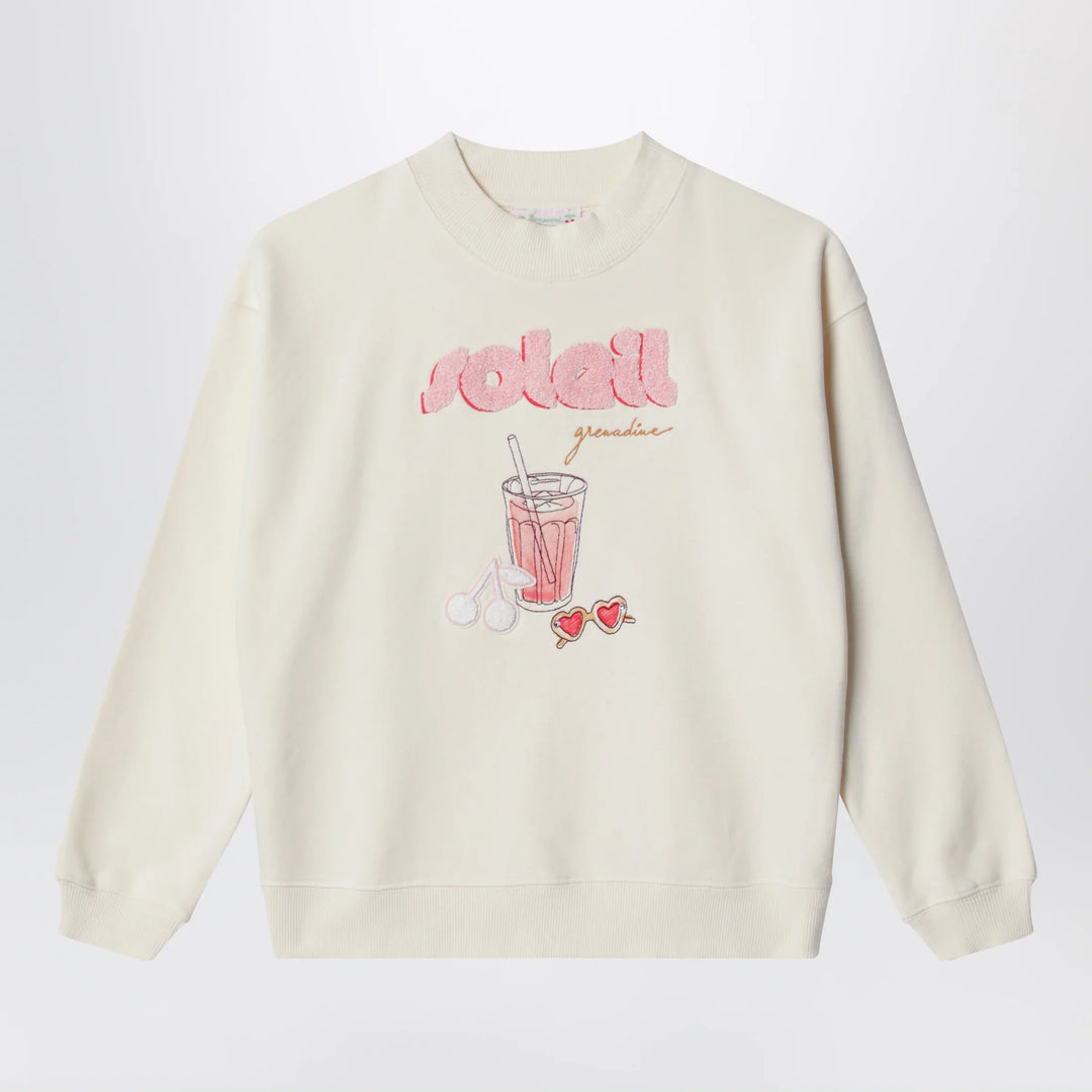 Bonpoint - Écru cotton sweatshirt Brand Sweatshirt 4Y