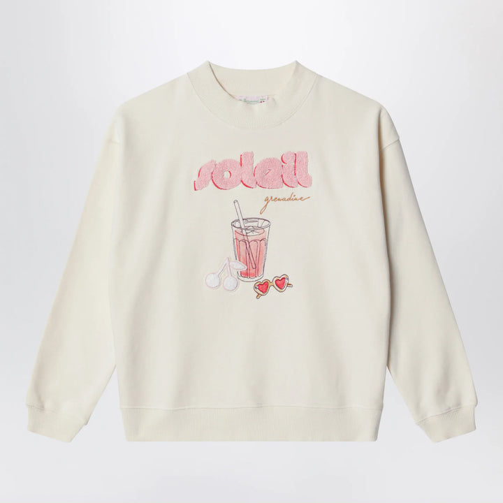 Bonpoint - Écru cotton sweatshirt Brand Sweatshirt 4Y