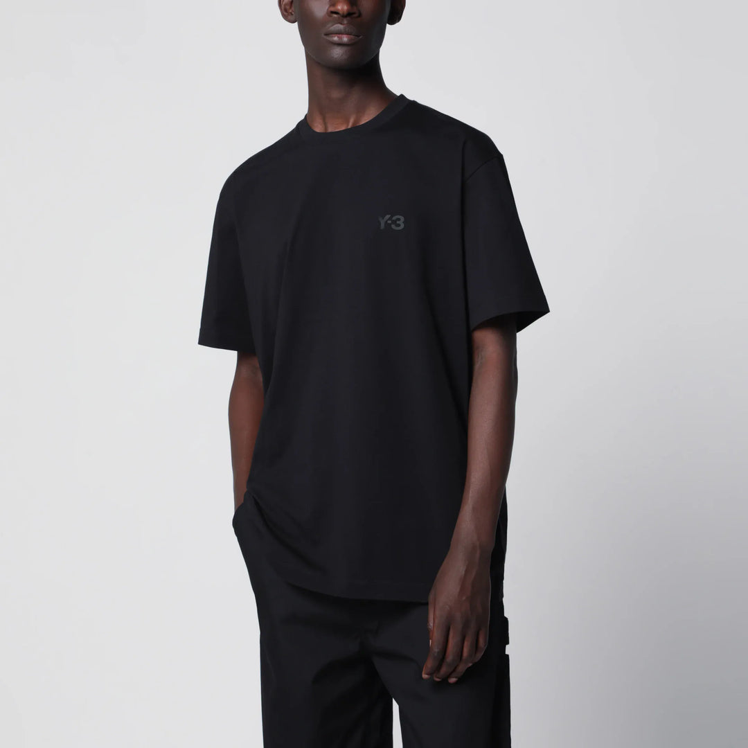 adidas Y-3 - Black T-shirt with logo Brand T-Shirt