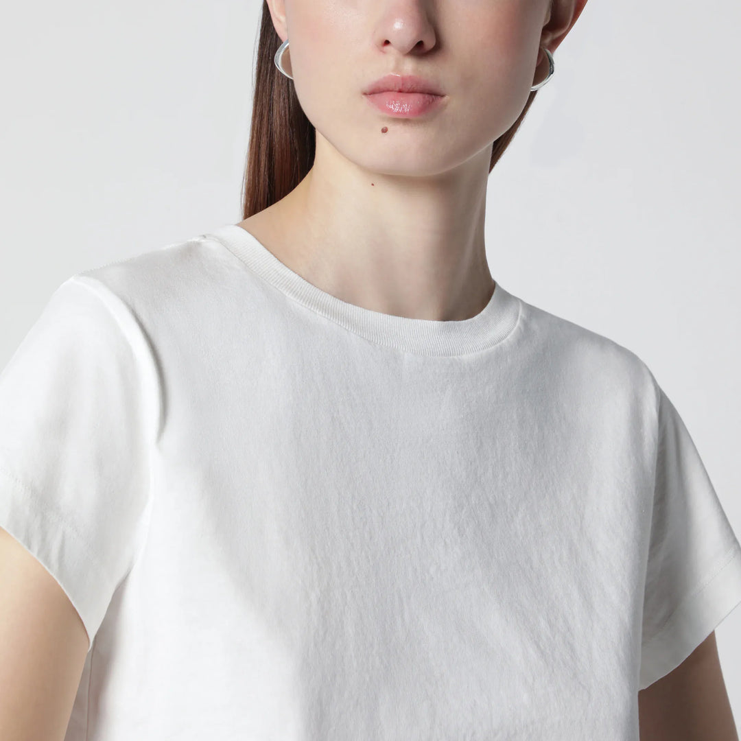 AGOLDE - White cotton crew-neck T-shirt Brand T-Shirt