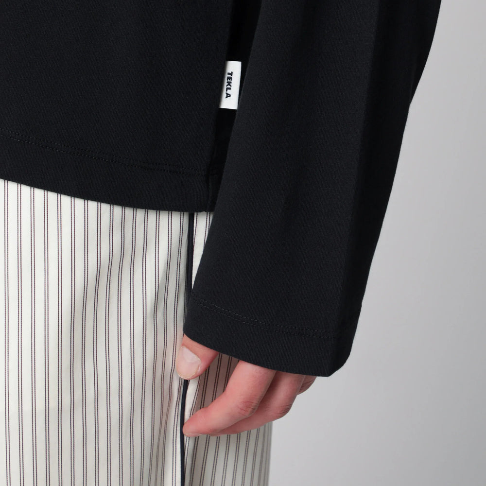 Tekla - Black long-sleeve T-shirt Brand T-Shirt