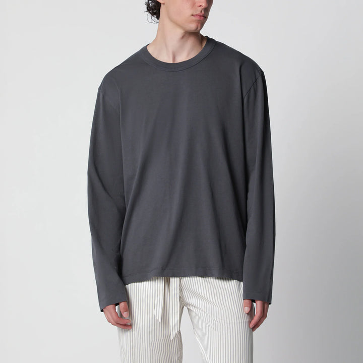 Tekla - Black washed long-sleeve T-shirt Brand T-Shirt S