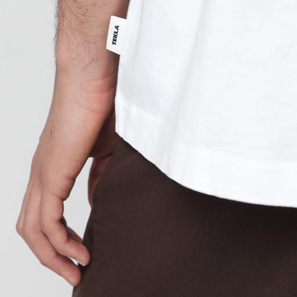 Tekla - White short-sleeve T-shirt Brand T-Shirt