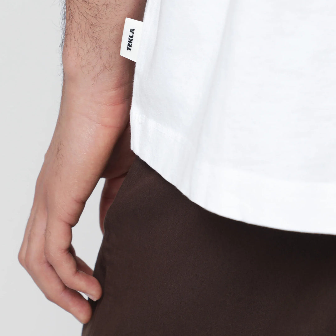 Tekla - White short-sleeve T-shirt Brand T-Shirt