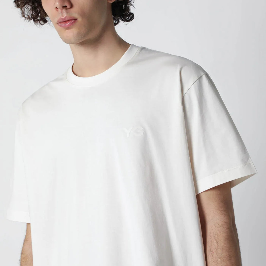 adidas Y-3 - Chalk white T-shirt with logo Brand T-Shirts