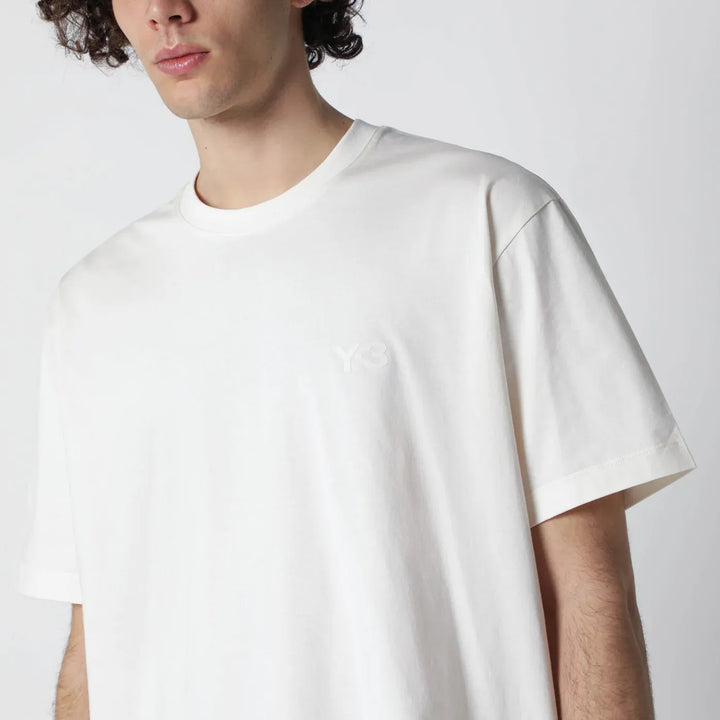 adidas Y-3 - Chalk white T-shirt with logo Brand T-Shirts