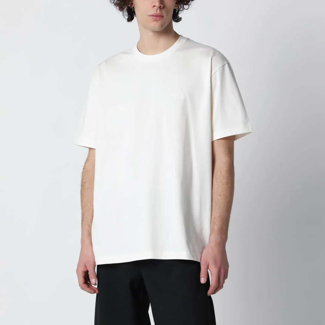 adidas Y-3 - Chalk white T-shirt with logo Brand T-Shirts S