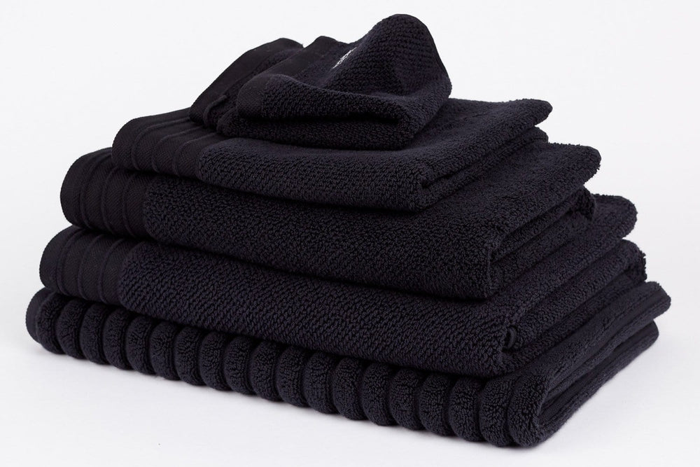 Bemboka Towelling Bemboka Towelling Pure Cotton Bath Towel - Jacquard Black Brand