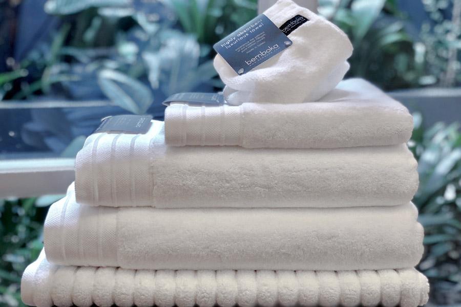 Bemboka Towelling Bemboka Towelling Pure Cotton Complete Set of Bath Sheets - Luxe White Brand