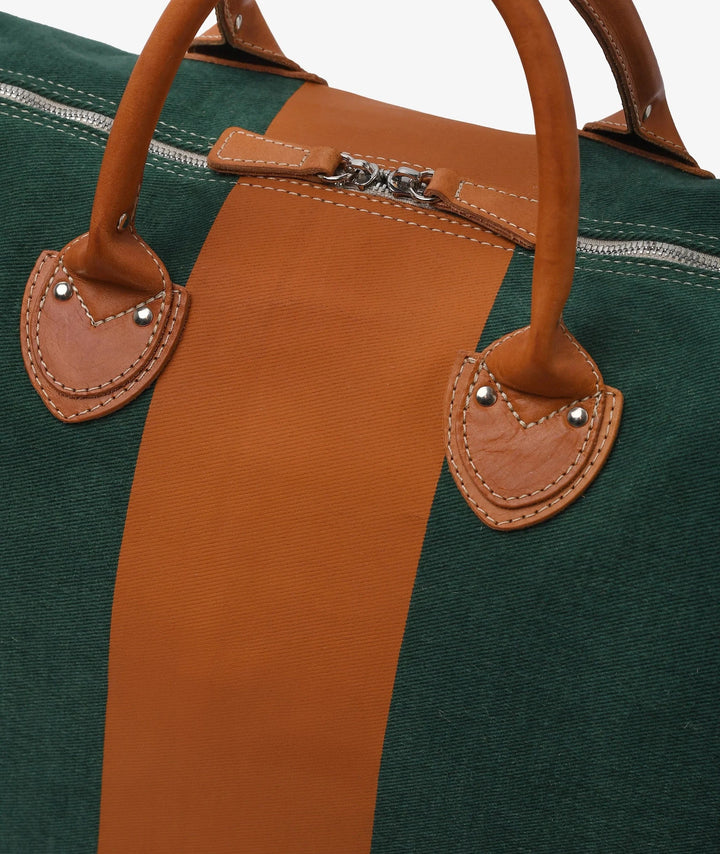 My Style Bags Travel Bags My Style Bags Harvard Stripe Duffle Bag - Green My Style Bags Personilised Harvard Stripe Duffle Bag - Green Brand