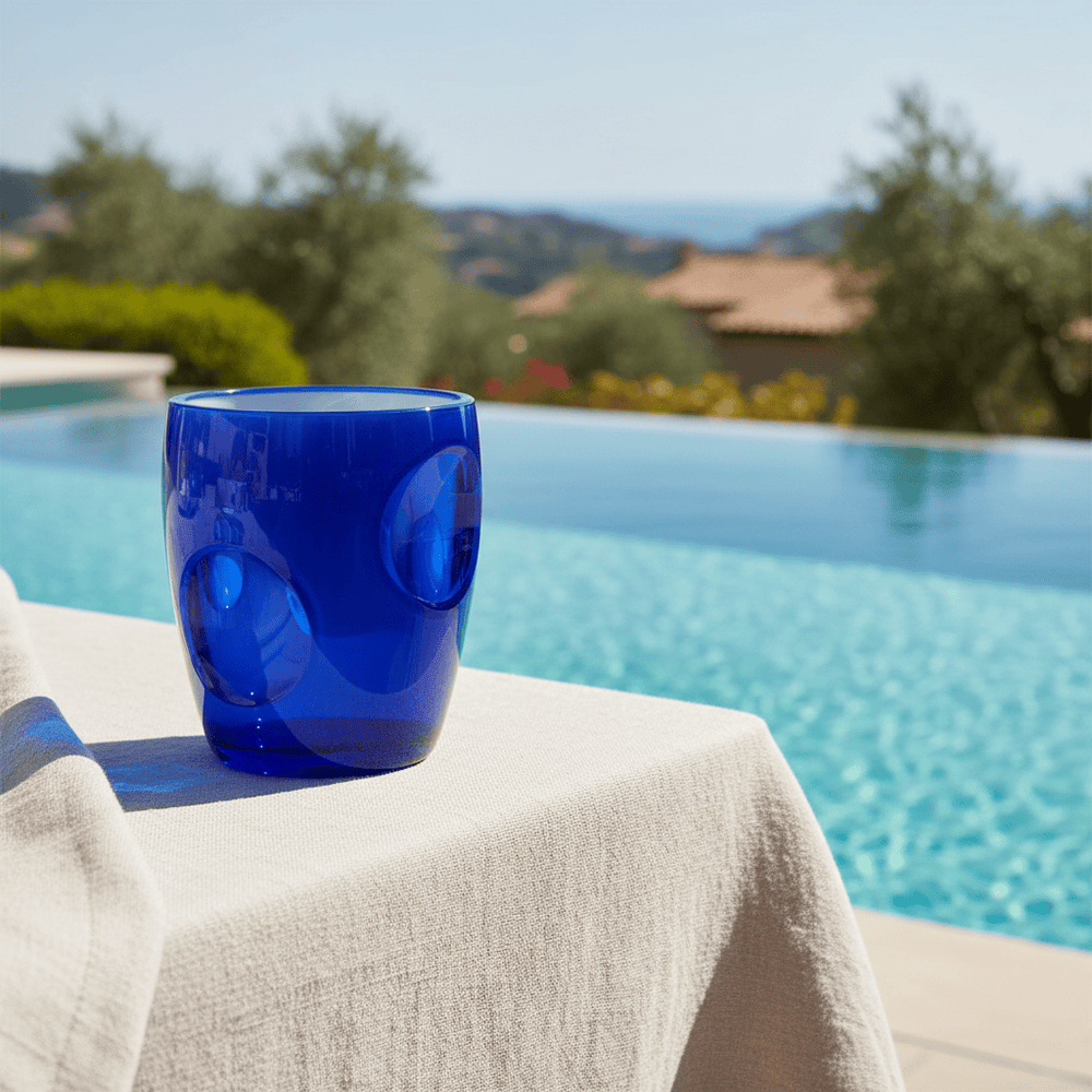 Mario Luca Giusti Fisheye Set of 2 Tumblers Blue Brand Tumblers