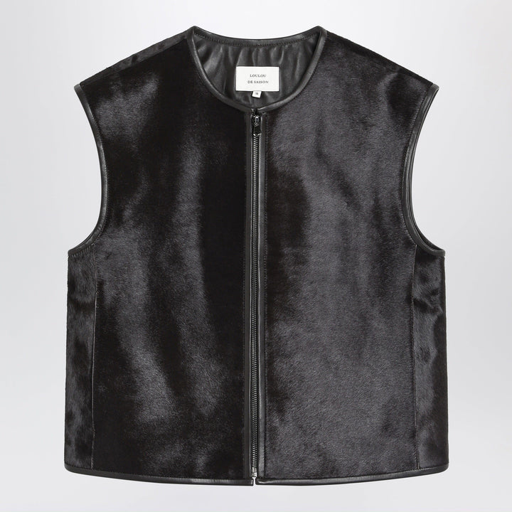 Vests LouLou De Saison - Brown Ampas vest in pony-effect leather Brand
