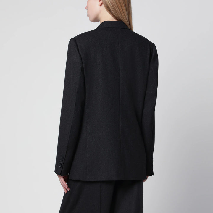 Victoria Beckham - Dark Grey Double-Breasted Wool Jacket Brand