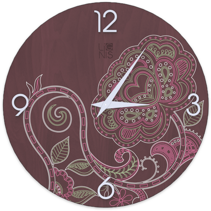 Lignis Wall Clock Lignis Dolcevita Wall Clock Marrakech Rose Colors Brand