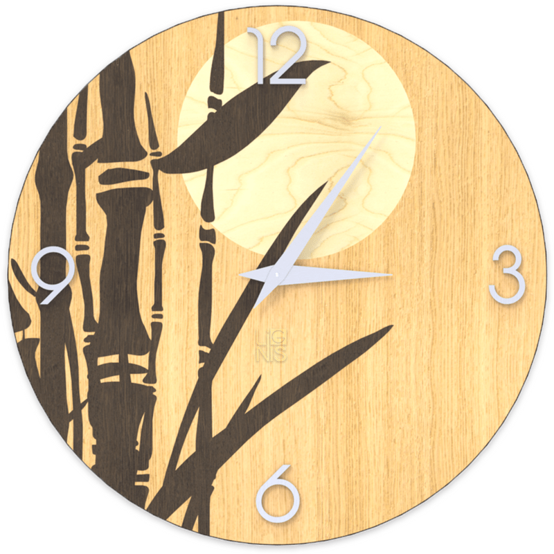 Lignis Wall Clock Lignis Dolcevita Wall Clock Nature Bamboo Warm Brand