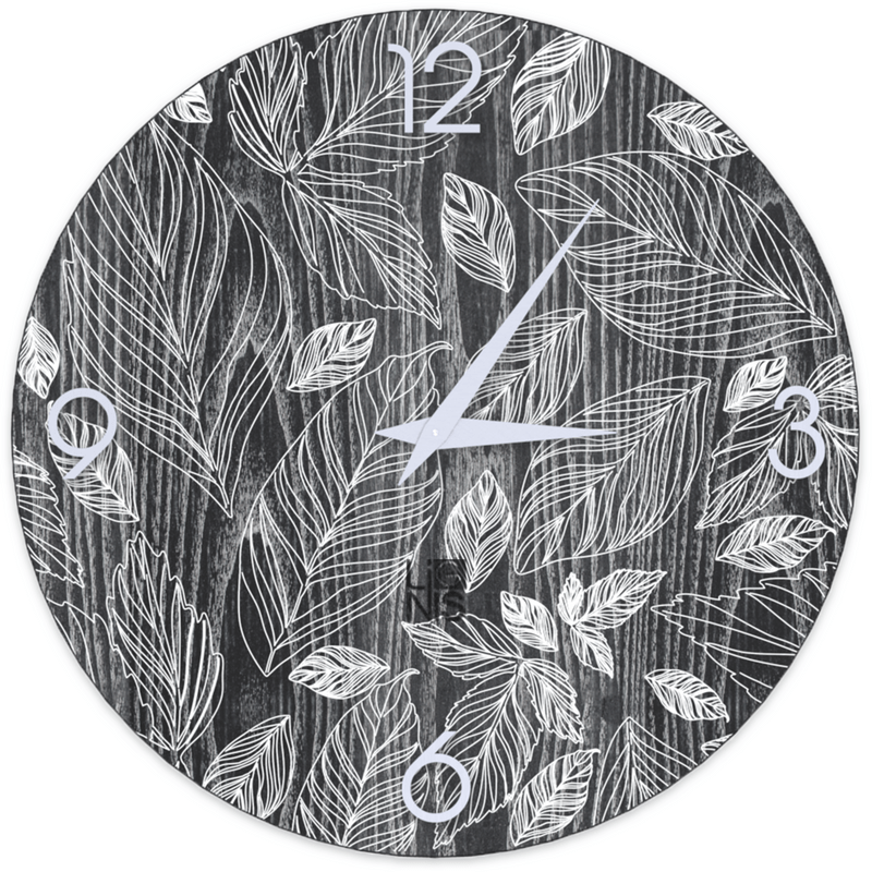 Lignis Wall Clock Lignis Dolcevita Wall Clock Nature Leaves Cold Brand