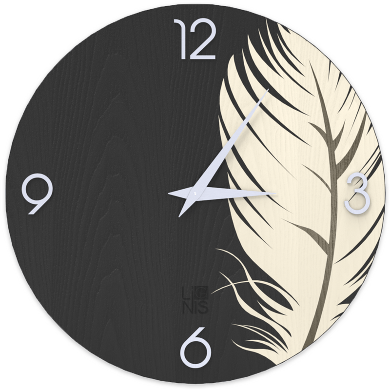 Lignis Wall Clock Lignis Dolcevita Wall Clock Nature Plume Cold Brand