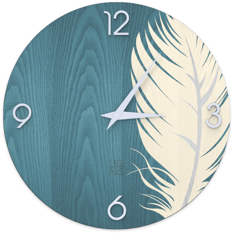 Lignis Wall Clock Lignis Dolcevita Wall Clock Nature Plume Colors Brand