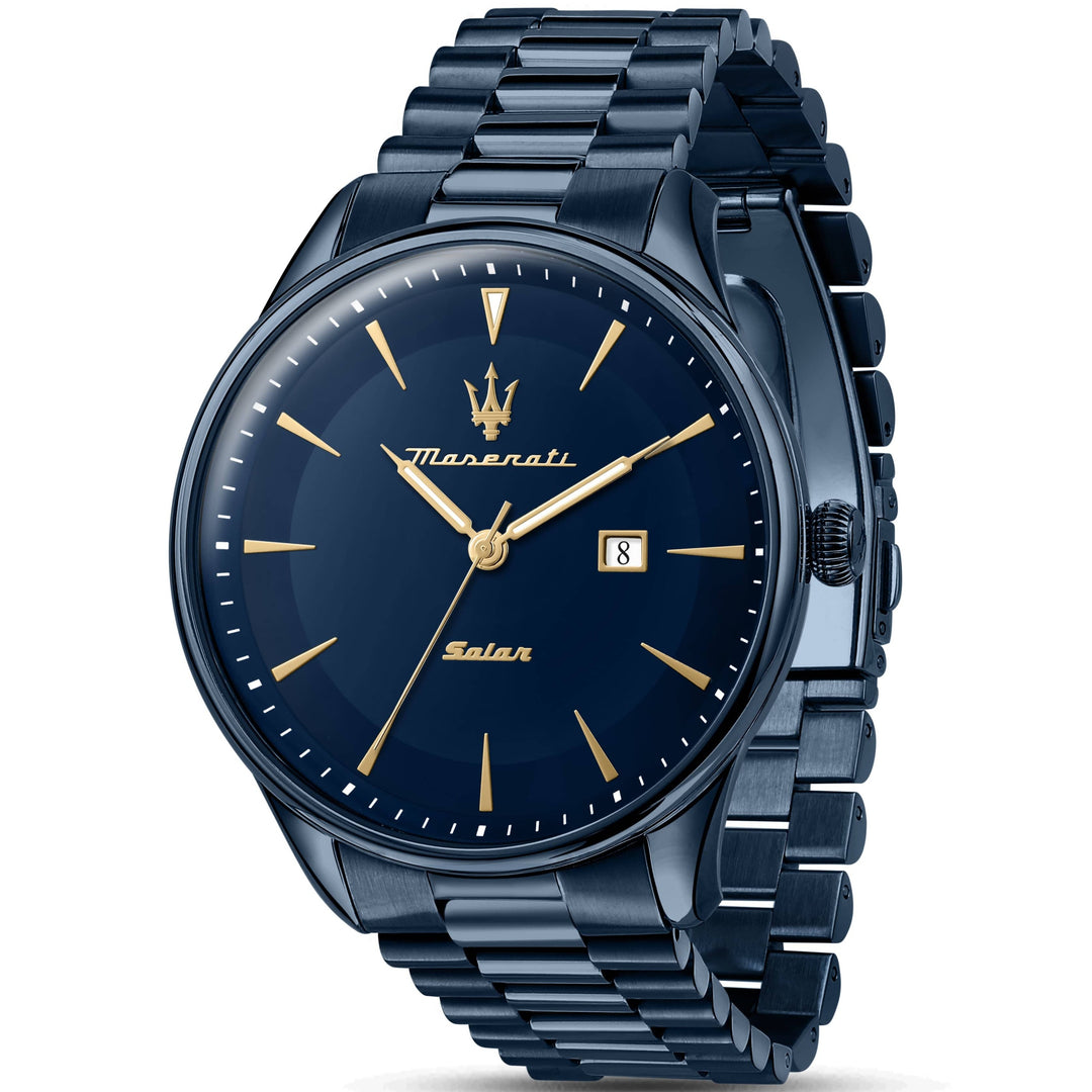 Maserati Watch Maserati Tradizione Solar Blue  45mm Watch Brand