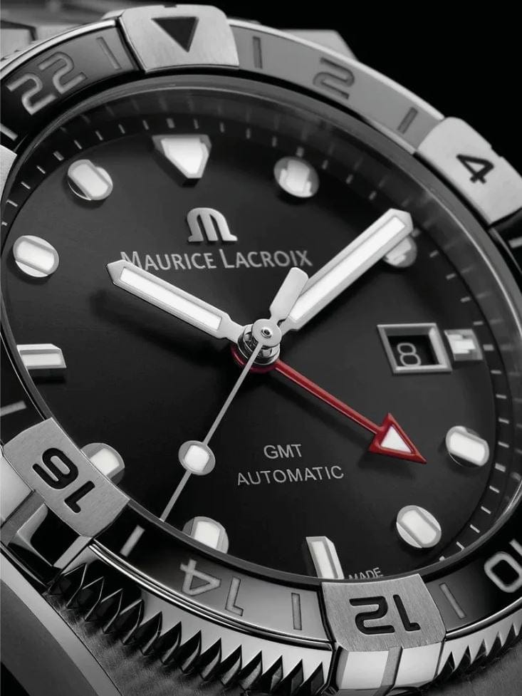 Maurice Lacroix Watch Maurice Lacroix Swiss-Made Aikon Automatic Venturer GMT 43mm Authentic Watch Maurice Lacroix Aikon Automatic Venturer GMT 43m Authentic Swiss Watch Brand