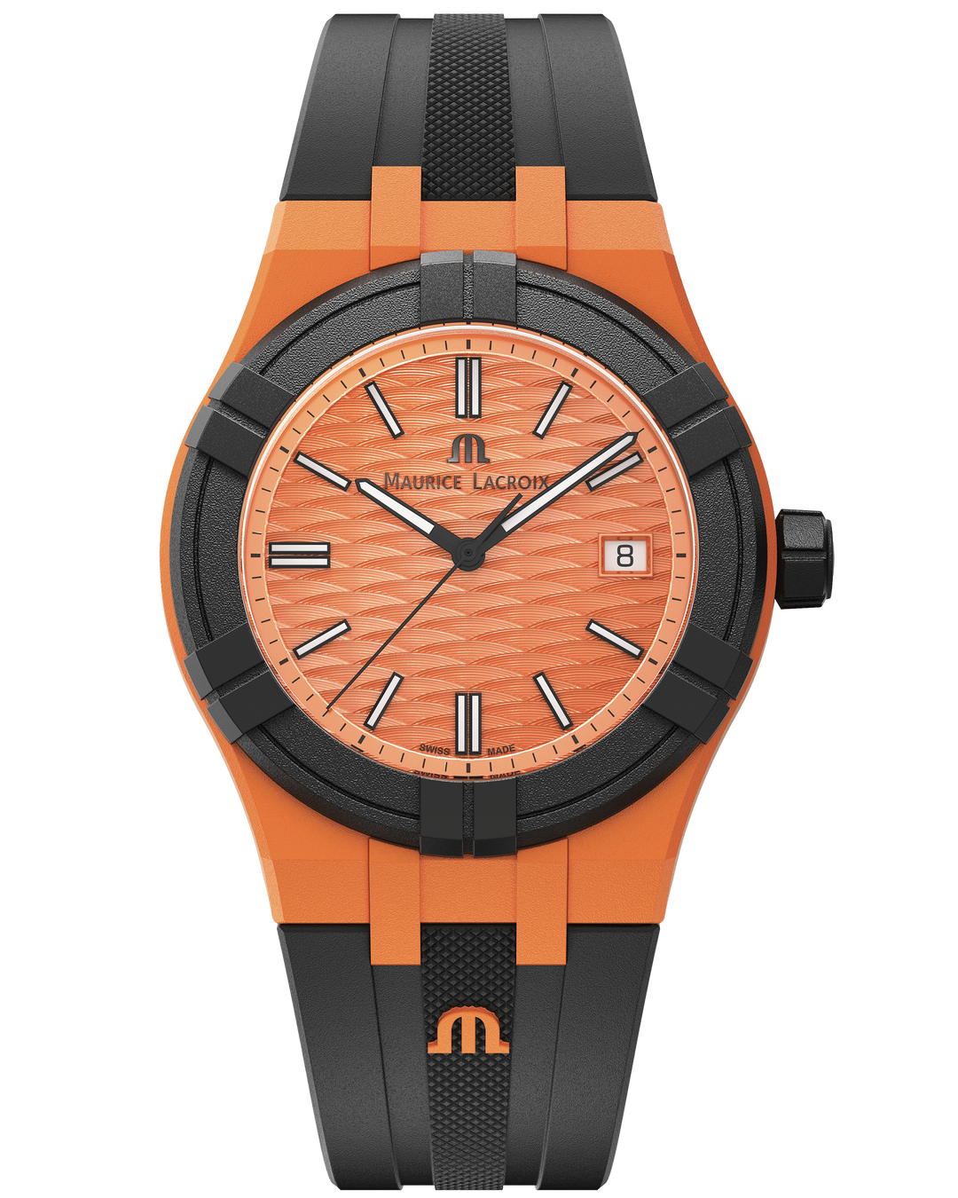 Maurice Lacroix Watch Maurice Lacroix Swiss-made AIKON #Tide Date 40mm Authentic Watch Orange Maurice Lacroix Swiss-made AIKON #Tide Date 40mm Authentic Watch I Buy Brand